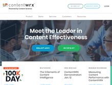 Tablet Screenshot of contentwrx.com